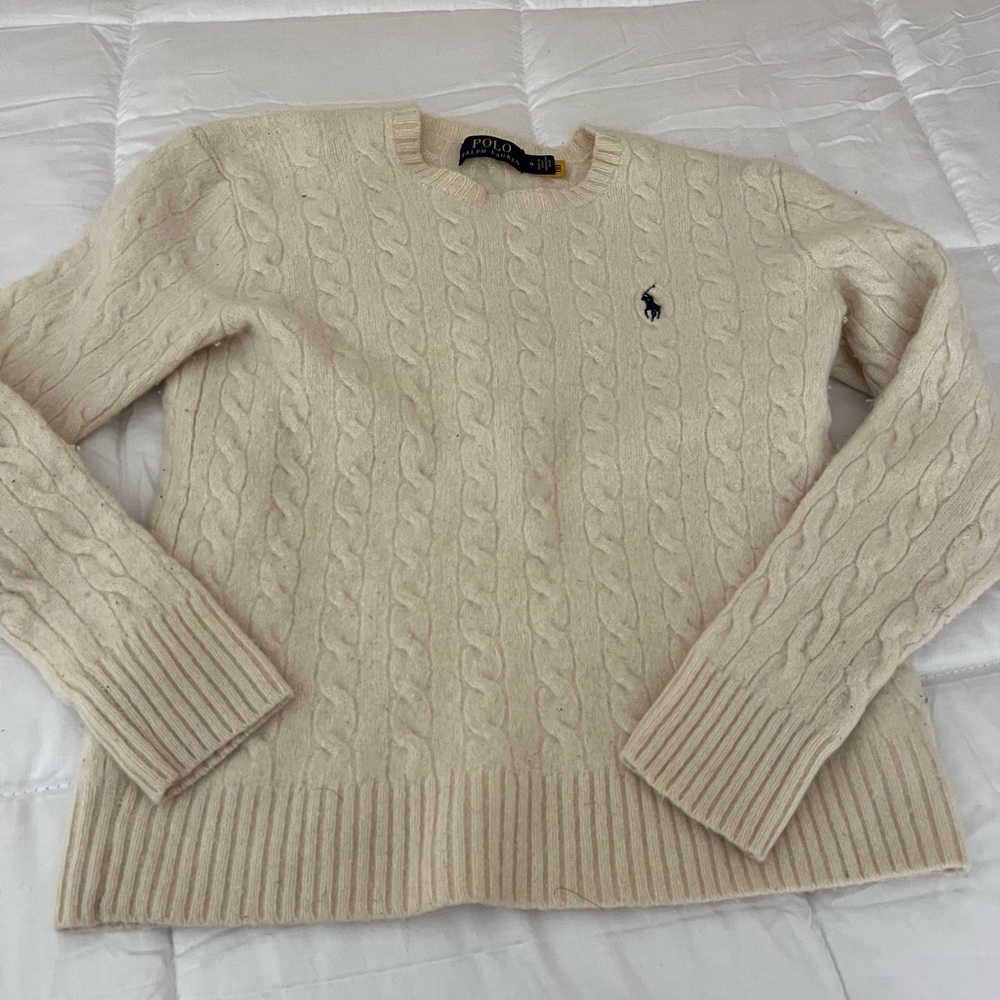 Ralph Lauren sweater, vanilla aesthetic
